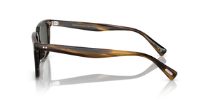 Oliver Peoples Lachman Sun with Bark frame and Green lenses - Image 4