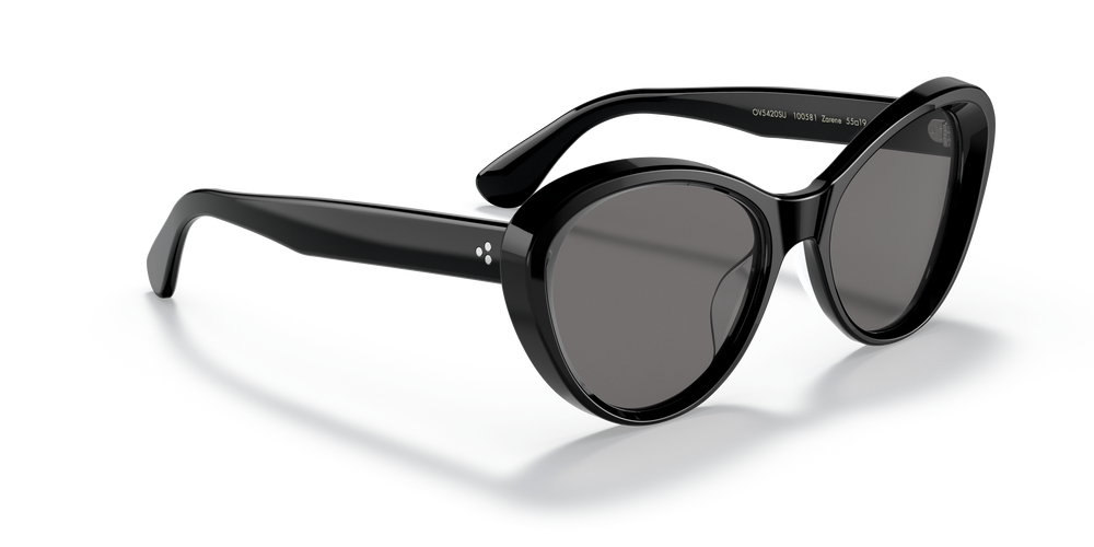 Sie Oliver Peoples Zarene mit Schwarz Gestell und Grau Gläsern - Das Bild 3