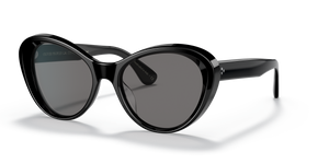 Sie Oliver Peoples Zarene mit Schwarz Gestell und Grau Gläsern - Das Bild 1