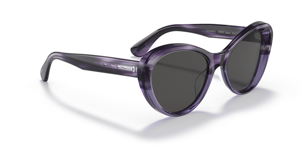 Oliver Peoples Zarene con montatura Dark Lilac VSB e lenti  Grigio - L'immagine 3