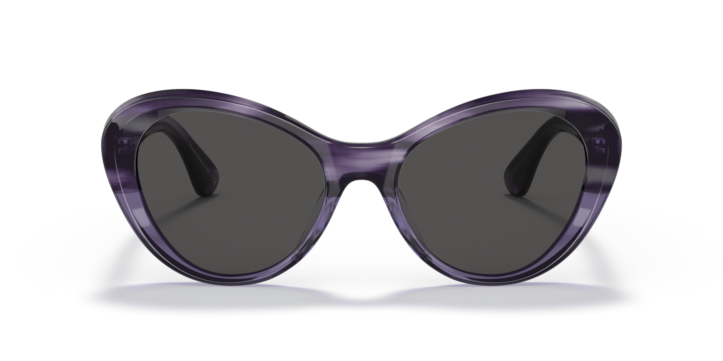 Oliver Peoples Zarene with Dark Lilac VSB frame and Grey lenses - Image Material