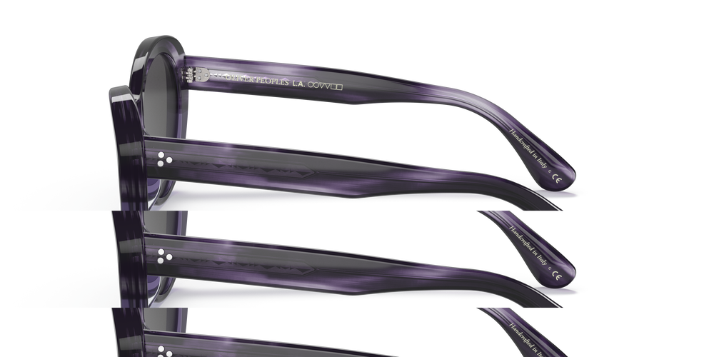 Oliver Peoples Zarene con montatura Dark Lilac VSB e lenti  Grigio - L'immagine 4