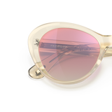 Oliver Peoples Zarene with Pale Citrine frame and Pink lenses - Variant