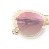 Oliver Peoples Zarene with Pale Citrine frame and Pink lenses - Variant