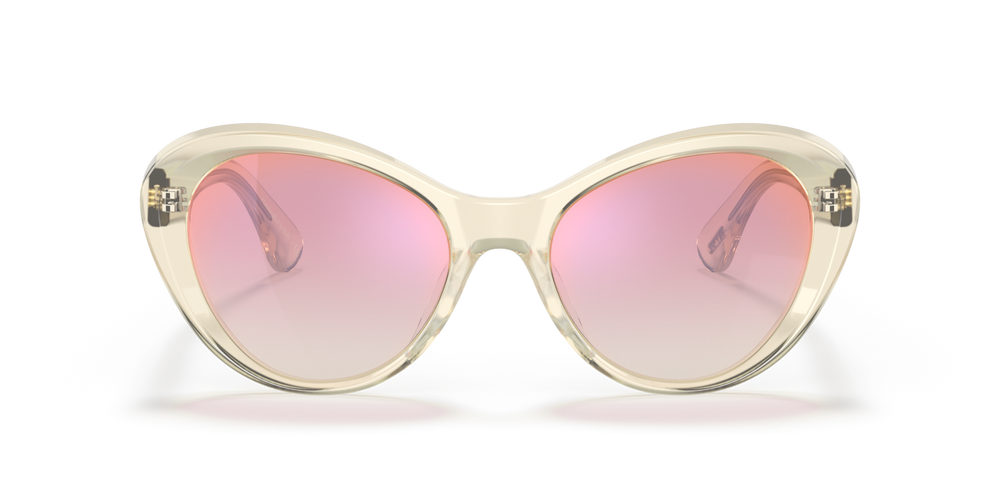 Oliver Peoples Zarene with Pale Citrine frame and Pink lenses - image 2