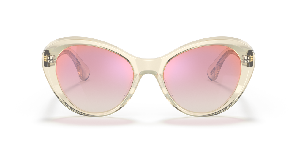 Oliver Peoples Zarene with Pale Citrine frame and Pink lenses - Image 2