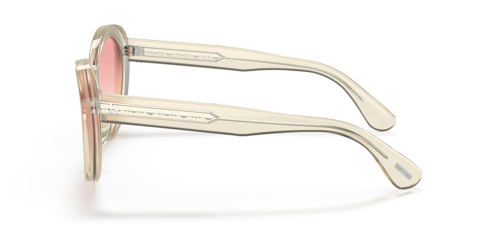 Oliver Peoples Zarene with Pale Citrine frame and Pink lenses - Image 4