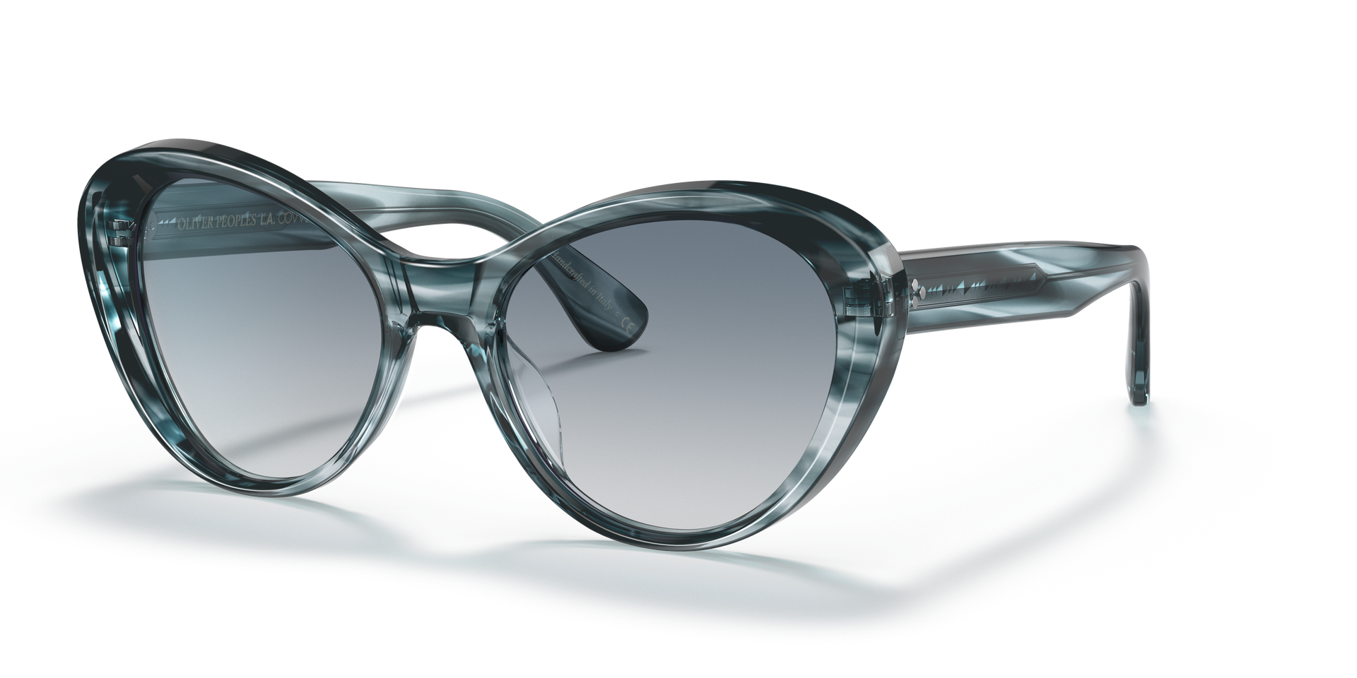 Oliver Peoples Zarene with Washed Lapis frame and Soft Teal