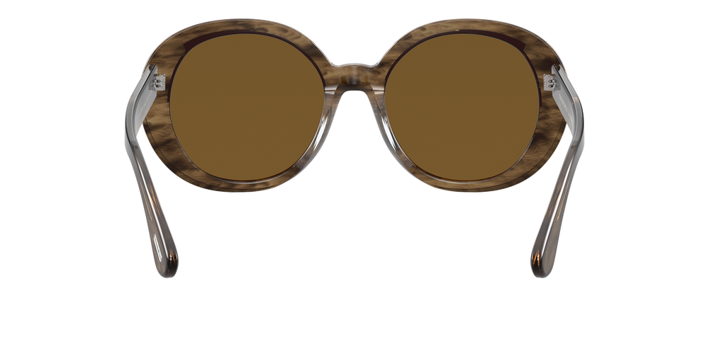 Oliver Peoples Leidy avec une monture Smoke Sépia et des verres Brun - L'image 4