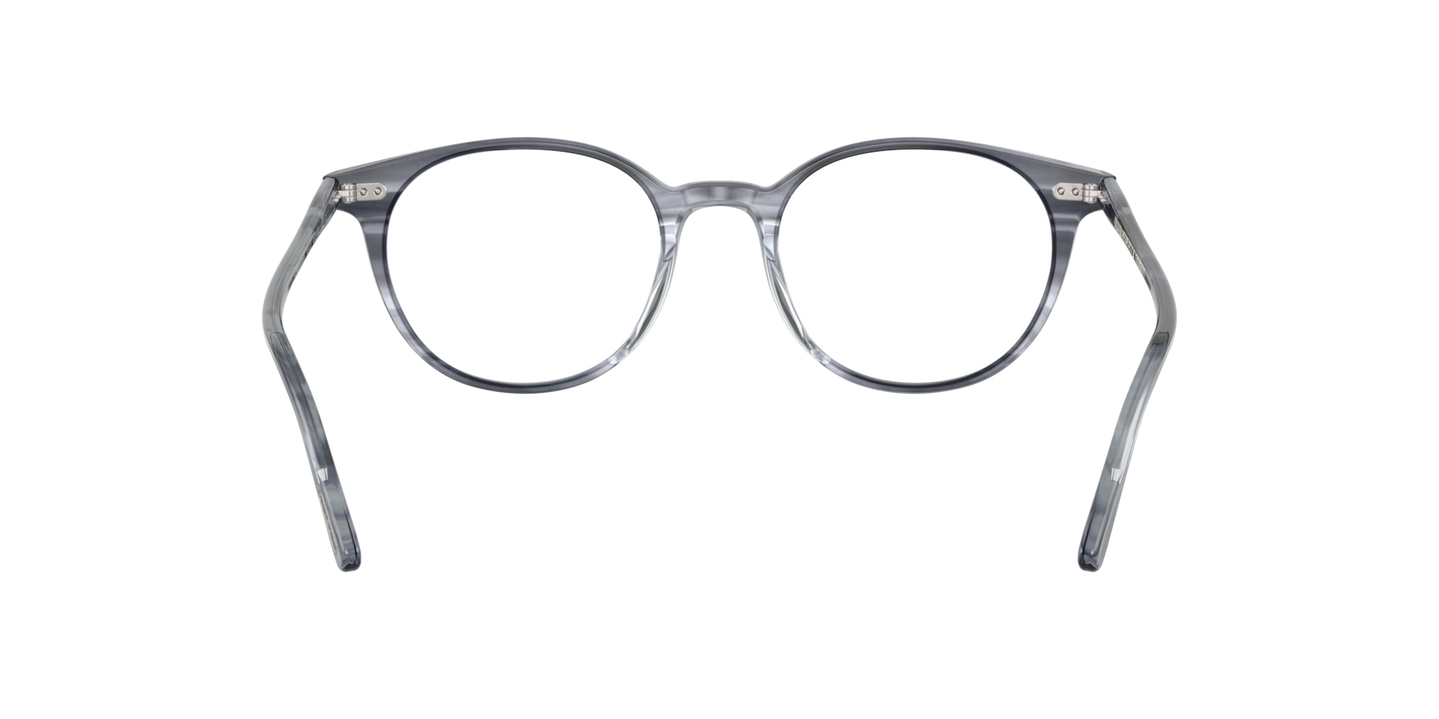 Oliver Peoples Mikett mit Marineblau Rauchgrau Gestell - Bild Stegplättchen