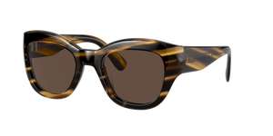 Sie Oliver Peoples Lalit mit Cocobolo Gestell und Braun Gläsern - Bild 1
