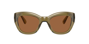 Oliver Peoples Lalit con montatura Verde Oliva Sbiadito e lenti  Arancione - L'immagine 2