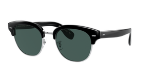 Sie Oliver Peoples Cary Grant 2 Sun mit Schwarz Gestell und Blau Gläsern - Das Bild 1