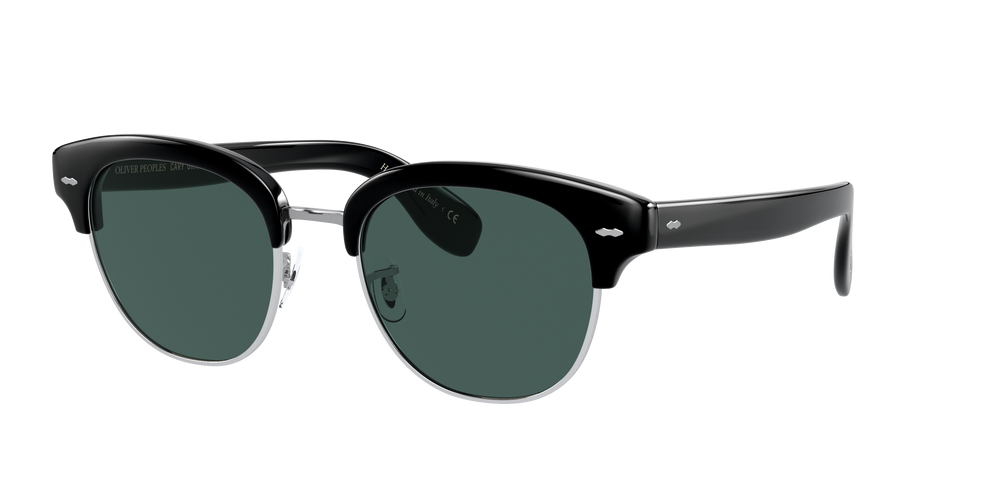 Oliver Peoples Cary Grant 2 Sun con montura Negro y lentes Azul - El 4