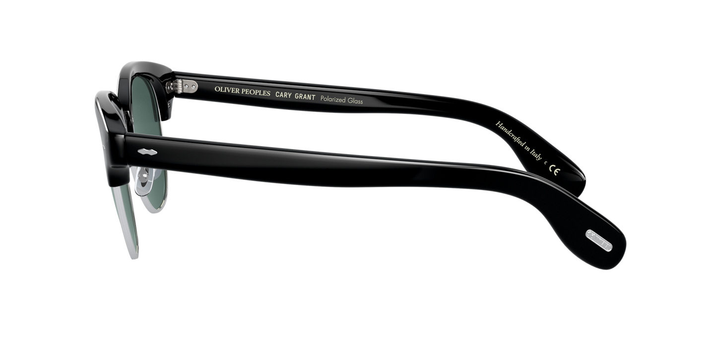 Oliver Peoples Cary Grant 2 Sun con montatura Nero e lenti  Blu - Immagine Oliver Peoples Logo