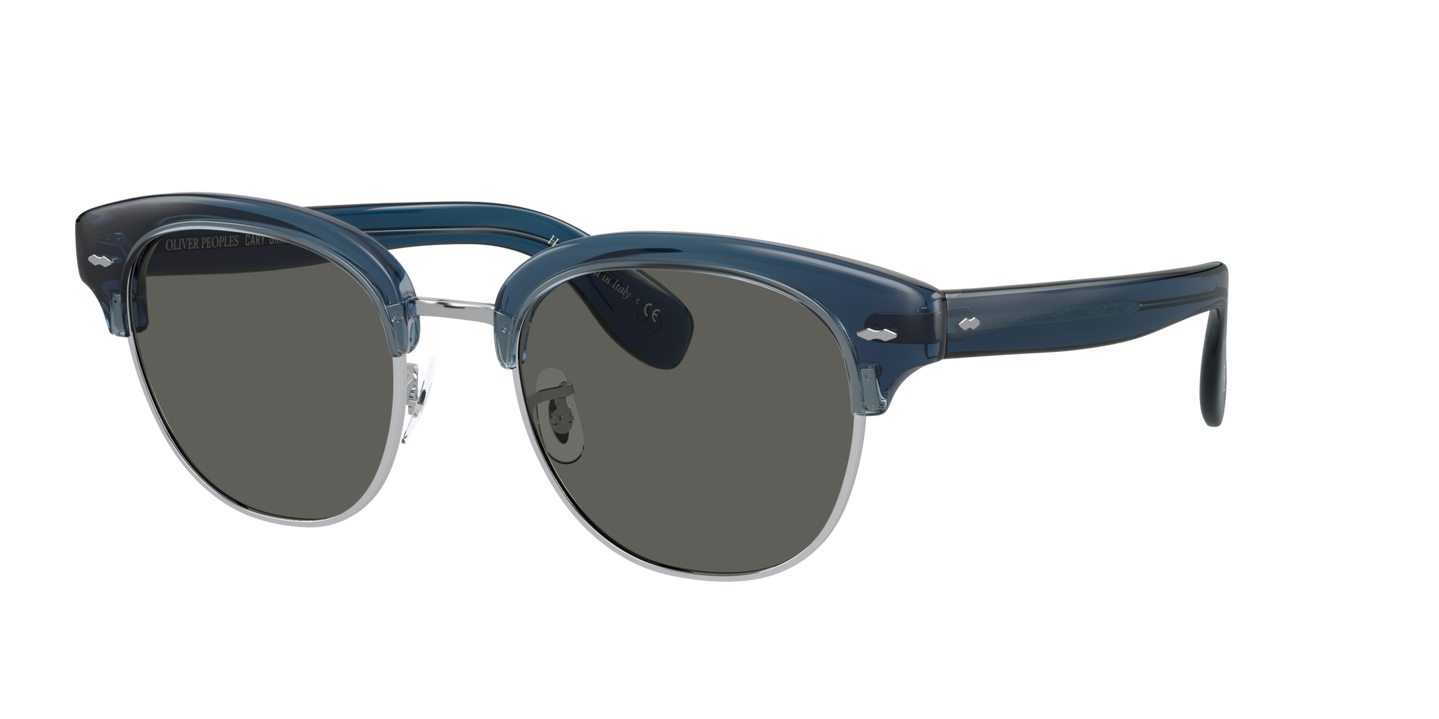 Oliver Peoples Cary Grant 2 Sun with Deep Blue frame and Grey lenses - Image Plaques