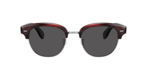 Sie Oliver Peoples Cary Grant 2 Sun mit Bordeaux Bark Gestell und Grau Gläsern - Bild 2