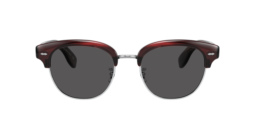Oliver Peoples Cary Grant 2 Sun con montura Corteza rojo burdeos y lentes Gris - El 2