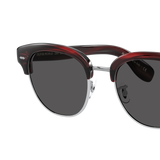 Oliver Peoples Cary Grant 2 Sun con montura Corteza rojo burdeos y lentes Gris - Variant