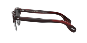 Oliver Peoples Cary Grant 2 Sun con montura Corteza rojo burdeos y lentes Gris - El 3