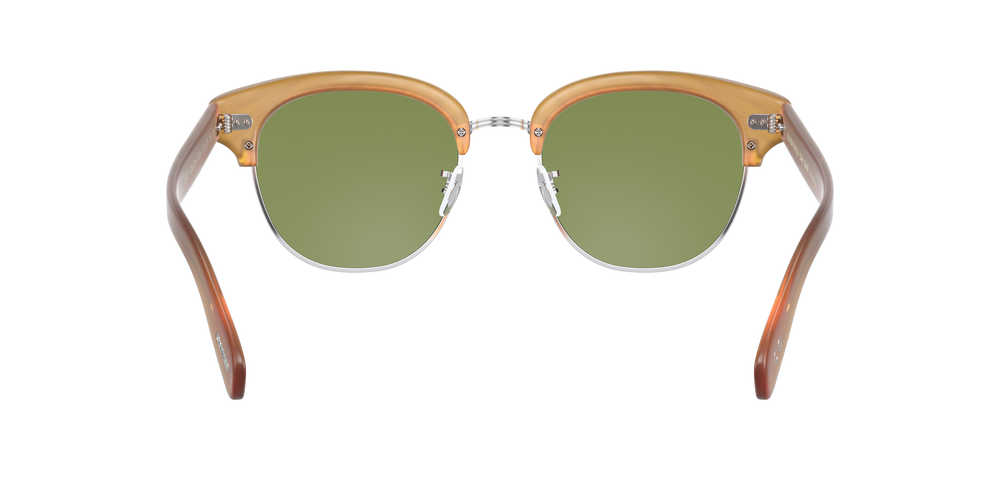 Oliver Peoples Cary Grant 2 Sun con montatura Ambra semi-opaco tartarugato e lenti  Verde - L'immagine 4