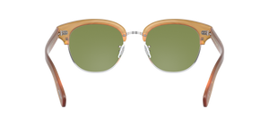 Oliver Peoples Cary Grant 2 Sun avec une monture Ambre semi-mat Écaille de tortue et des verres Vert - image 4
