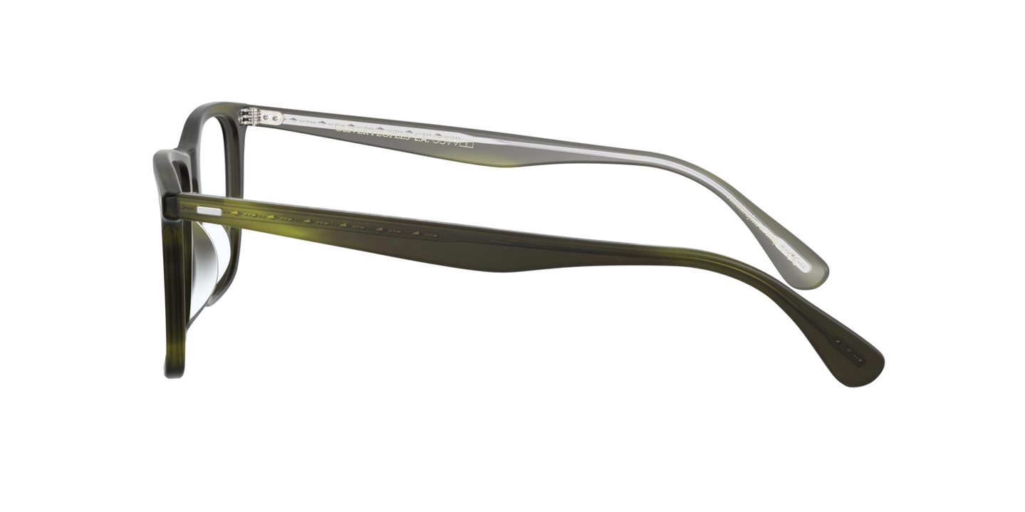 Oliver Peoples Ollis avec monture Écorce Émeraude semi-mat - Image Branche