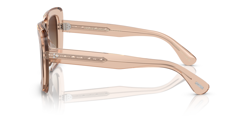 Sie Oliver Peoples Franca mit Blush Gestell und Braun Gläsern - Bild 4