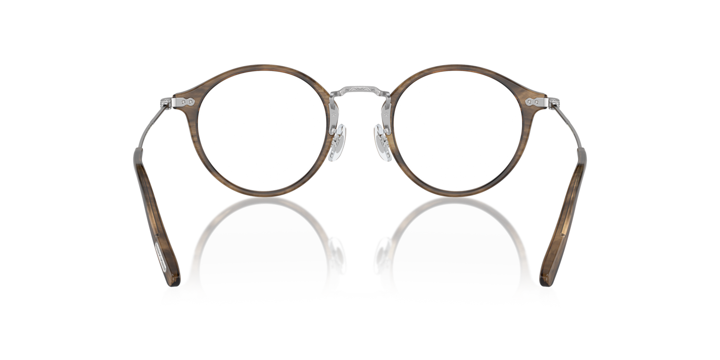 Oliver Peoples Donaire con montatura Sepia Smoke/Silver - Immagine Naselli