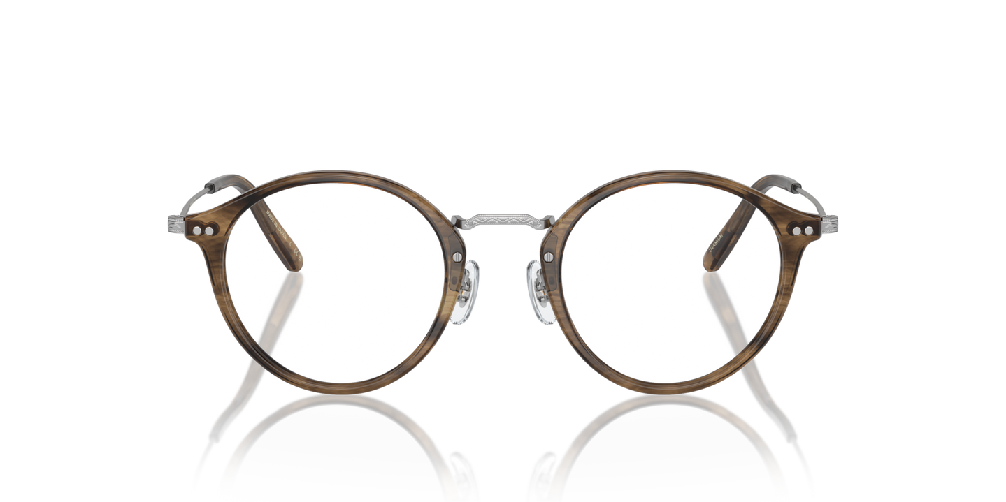 Oliver Peoples Donaire con montatura Sepia Smoke/Silver - Immagine Filigrane