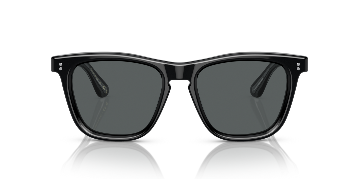 Sie Oliver Peoples Lynes Sun mit Schwarz Gestell und Grau Gläsern - Bild Gläser