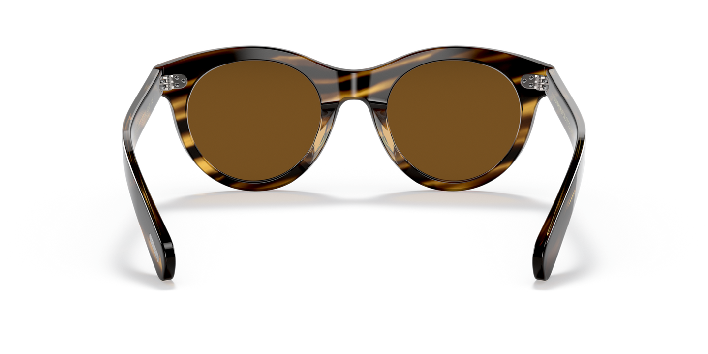 Oliver Peoples Merrivale with Cocobolo frame and Brown lenses - Image Nosepads
