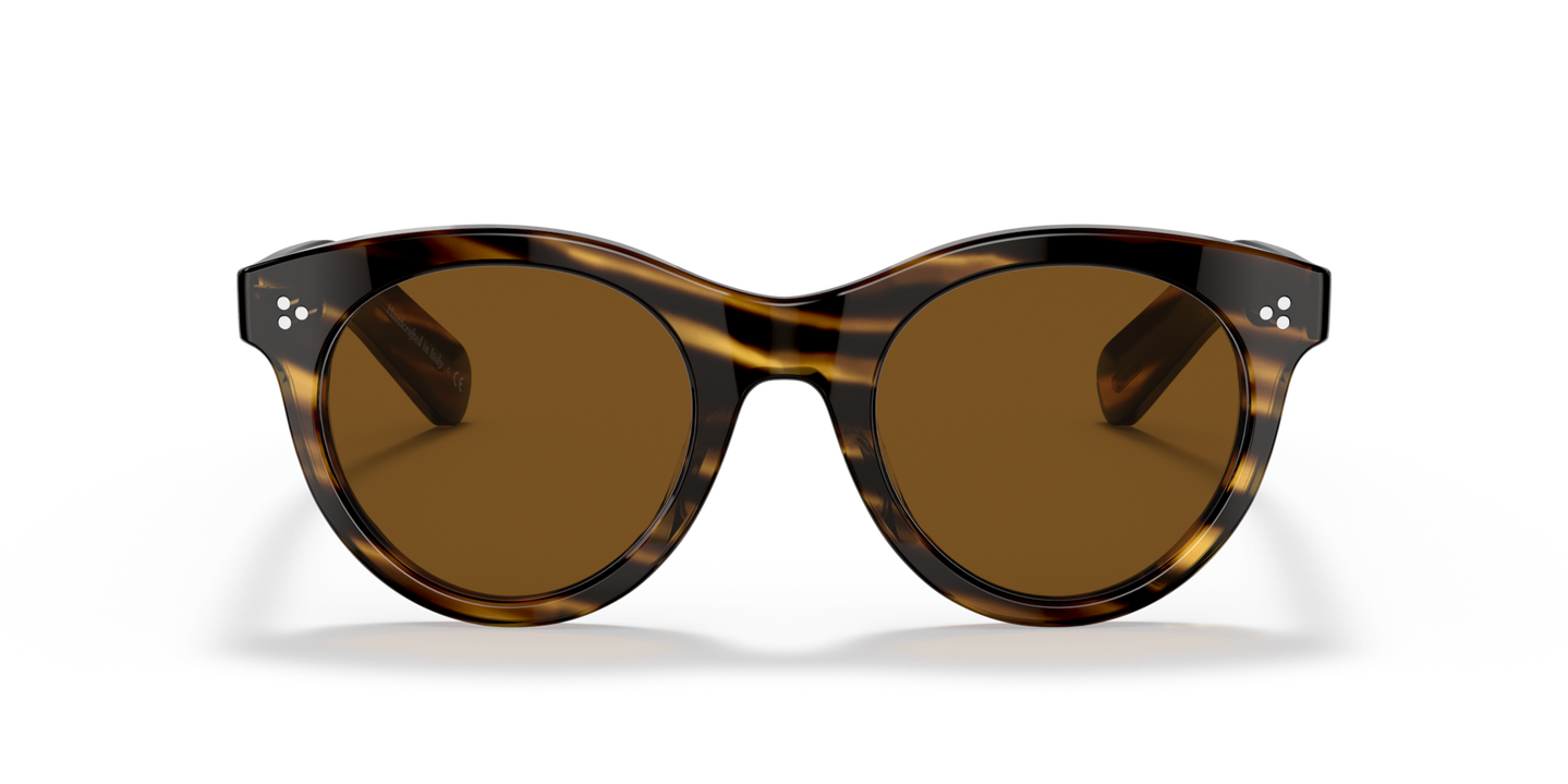 Oliver Peoples Merrivale with Cocobolo frame and Brown lenses - Image Lenses