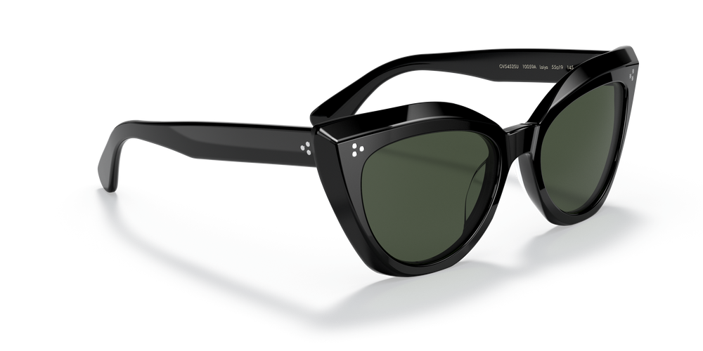 Oliver Peoples Laiya con montatura Nero e lenti  Verde - L'immagine 3