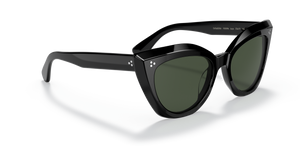 Oliver Peoples Laiya con montatura Nero e lenti  Verde - L'immagine 3