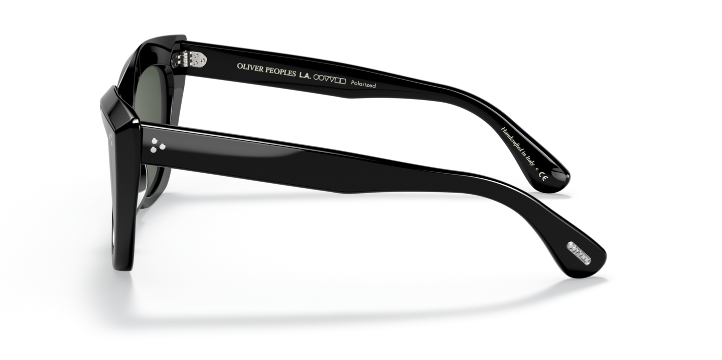Oliver Peoples Laiya with Black frame and Green lenses - Image Filigree