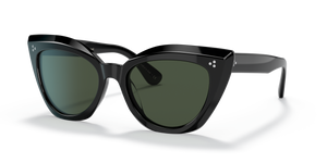 Oliver Peoples Laiya con montatura Nero e lenti  Verde - L'immagine 1