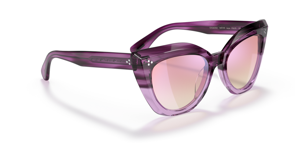 Sie Oliver Peoples Laiya mit Jacaranda Verlauf Gestell und Rosa Gläsern - Bild 3