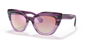 Sie Oliver Peoples Laiya mit Jacaranda Verlauf Gestell und Rosa Gläsern - Bild 1