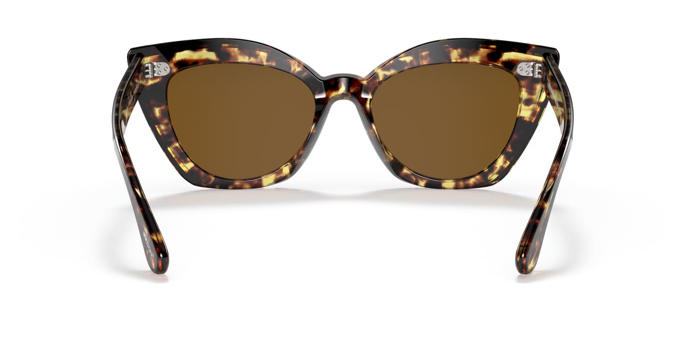 Oliver Peoples Laiya with 382 frame and Brown lenses - Image Nosepads