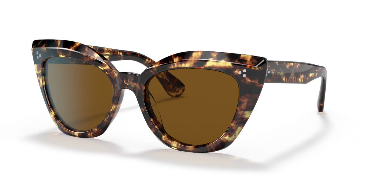 Oliver Peoples Laiya with 382 frame and Brown lenses - Image Pins