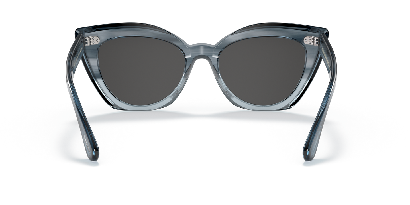 Oliver Peoples Laiya with Dusk Blue VSB frame and Grey lenses - Image Nosepads