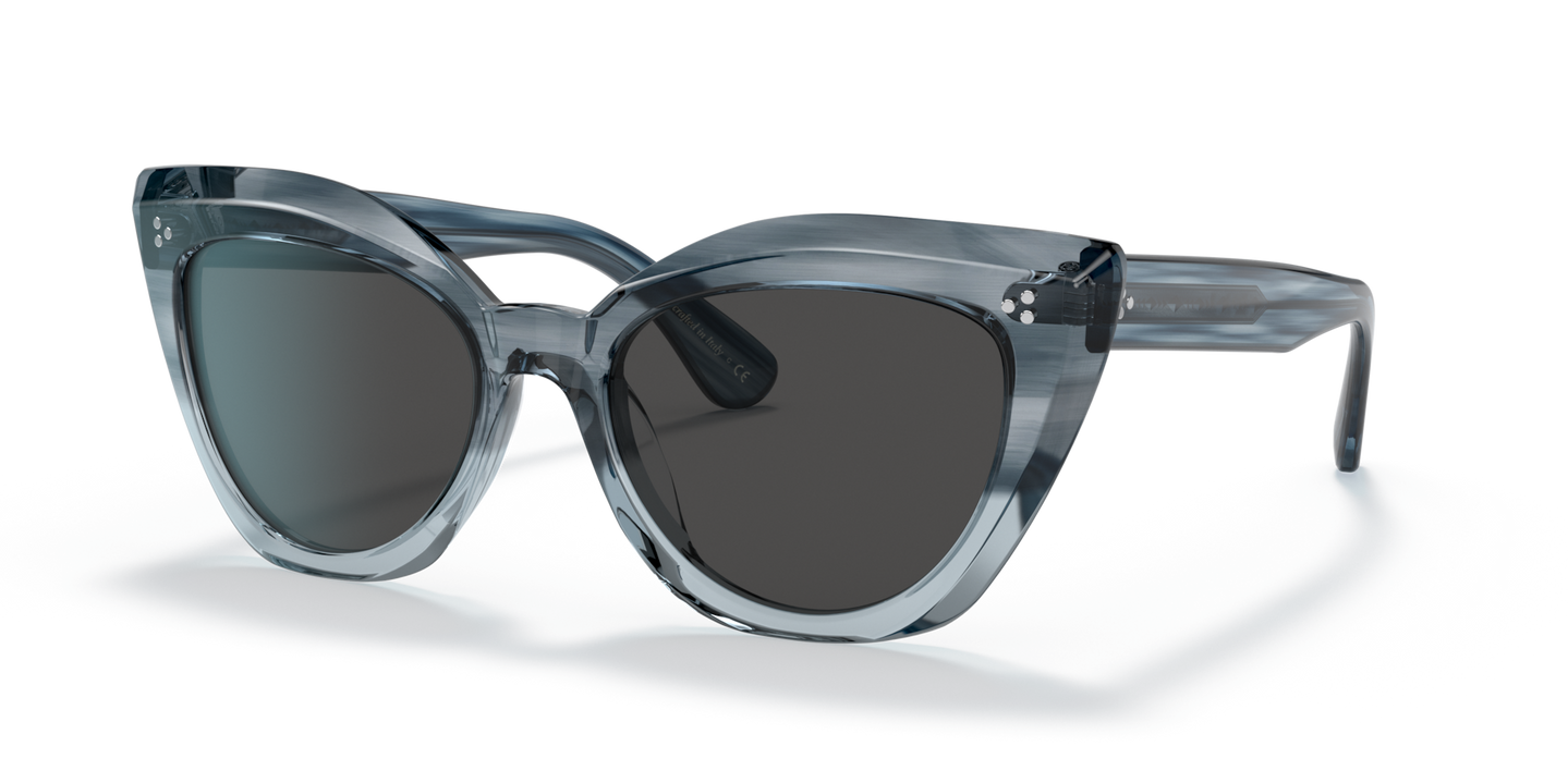 Oliver Peoples Laiya with Dusk Blue VSB frame and Grey lenses - Image Pins