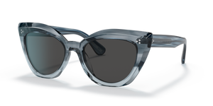 Sie Oliver Peoples Laiya mit Dusk Blue VSB Gestell und Grau Gläsern - Das Bild 1