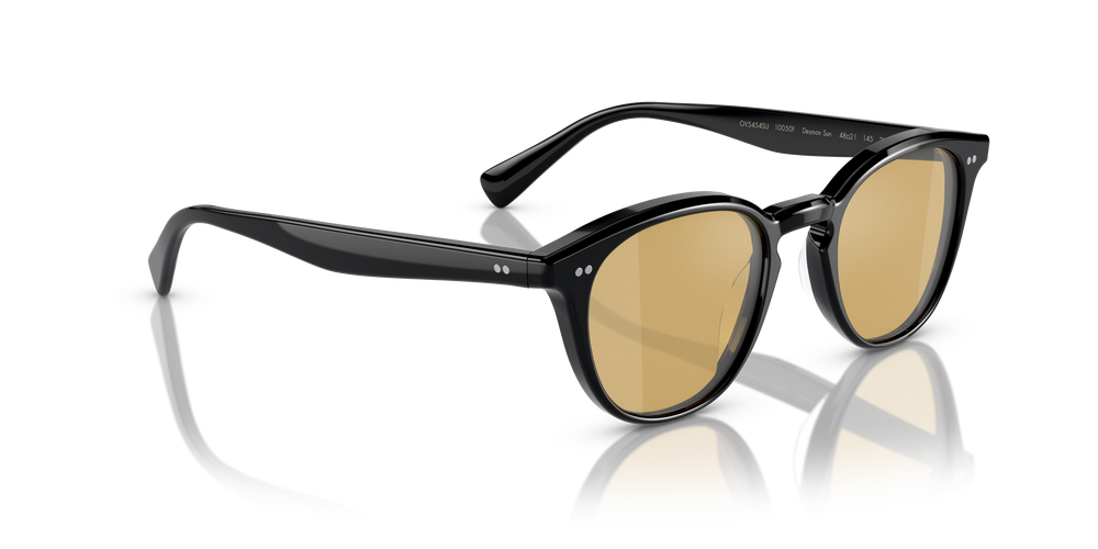Sie Oliver Peoples Desmon Sun Limited Edition mit Schwarz Gestell und Gelb Gläsern - Das Bild 3