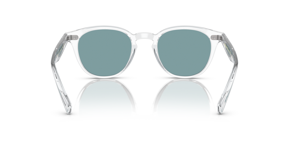 Oliver Peoples Desmon Sun の クリスタル フレームと ティールポラ