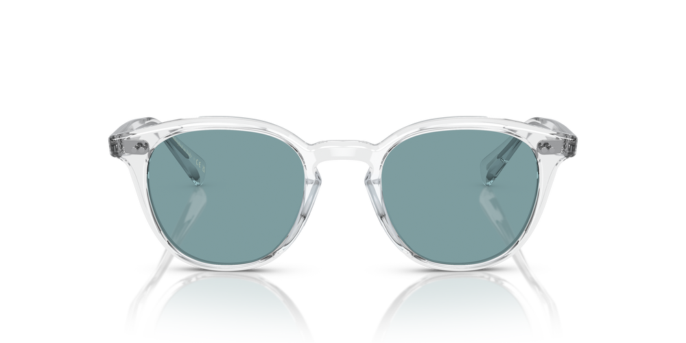 新品未使用 オリバーピープルズ Desmon Sun サングラス 日本製 クリア Oliver Peoples Desmon Sun の クリスタル フレームと ティールポラ