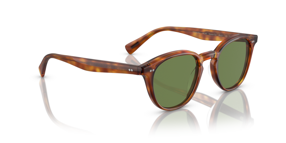 Oliver Peoples Desmon Sun with Semi-Matte LBR frame and Green lenses - Image 3