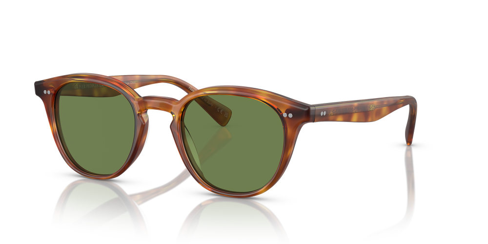 Oliver Peoples Desmon Sun with Semi-Matte LBR frame and Green lenses - Image 2
