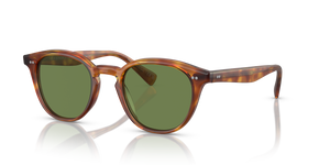 Oliver Peoples Desmon Sun with Semi-Matte LBR frame and Green lenses - Image 1